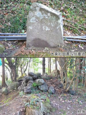 (15)大乗妙典書写供養塔および経塚(きょうづか)