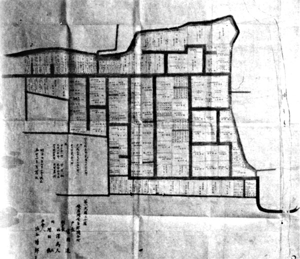萱野藩士邸図