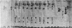 心念流棒術目録