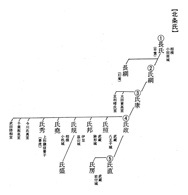北条氏略系図