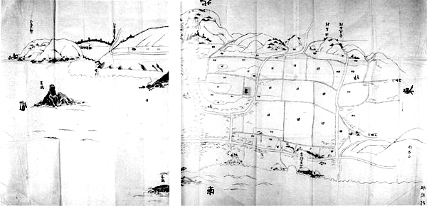 船形村絵図