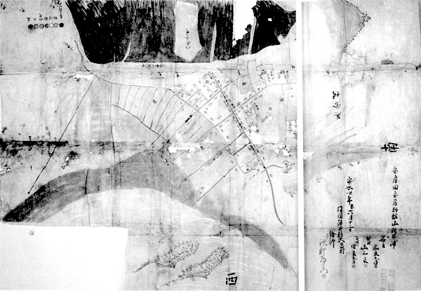 新井浦絵図 安永4年(1775)