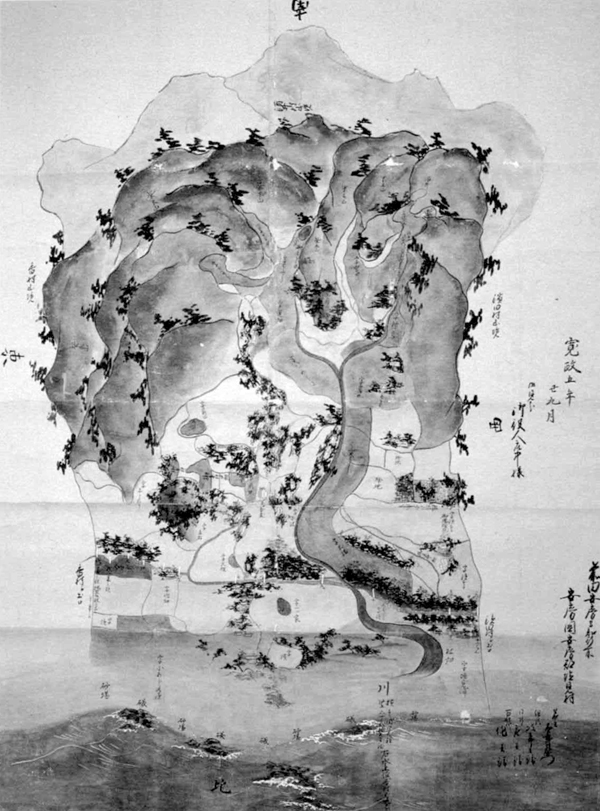 塩見村絵図　寛政5年（1793）