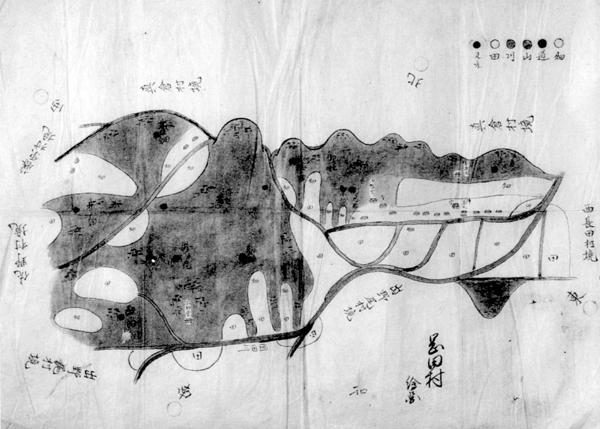 岡田村絵図
