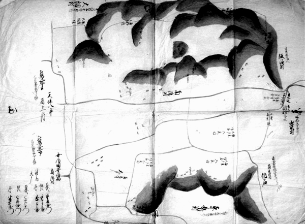 南条村絵図　天保8年（1837）
