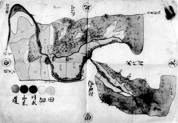 山荻村絵図