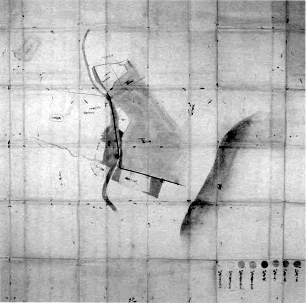 新井浦・館山下町・長須賀村境論裁許絵図　安永6年（1777）