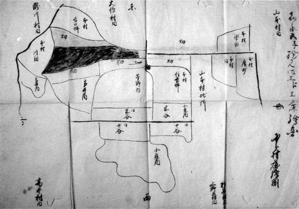 国分村検見差出絵図　嘉永5年（1852）