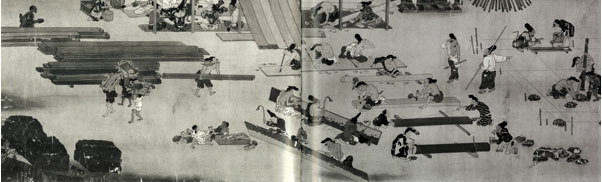 1．春日権現霊験記絵巻＜模本＞(1)（部分）　作者：前田氏実・永井幾麻