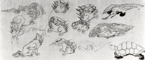 44．彫物下絵