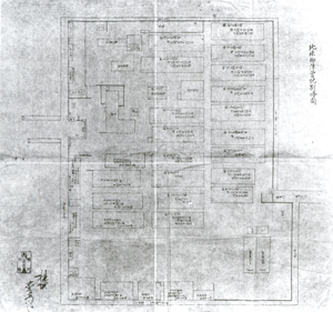 87.北条御陣営地割略図