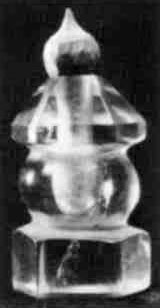 水晶製舎利塔 総高4.3cm 自性院蔵
