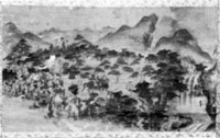 里見義実亀山神社参詣図　亀山神社蔵 
