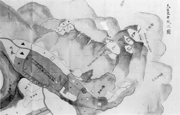 2.久留里古城地図<部分>