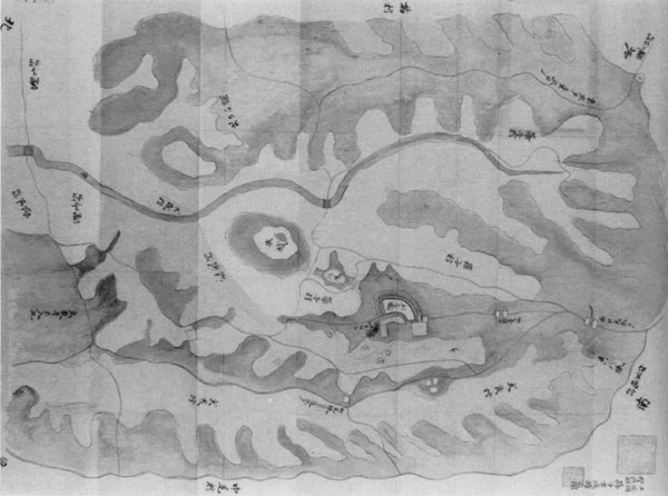 2．上総国望陀郡篠子古城蹟之図