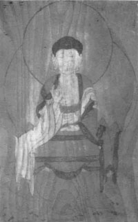 25．彩色板仏＜釈迦如来図＞