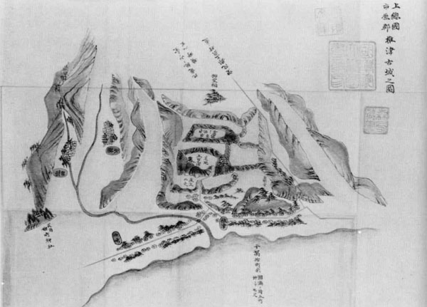 2.上総国市原郡椎津古城之図