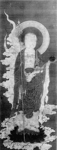 44．絹本著色地蔵菩薩画像