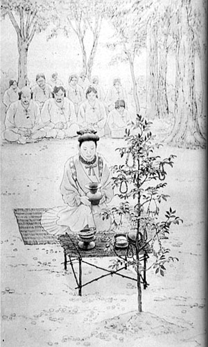 古代の神まつりのようす
