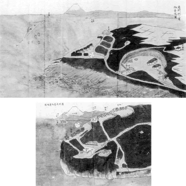 5 房州大房洲ノ嵜御台場図 船橋市西図書館蔵(無断転載禁止)