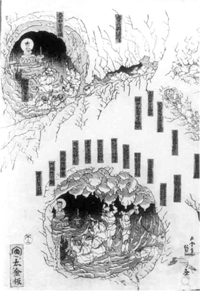 32　富士山體内巡之図（部分）