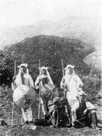 昭和元年の富士登山写真