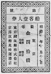 41．乗船券（明治35年）