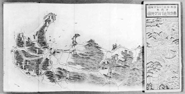 76.東京付近パノラマ地図「北条線」(大正11年)