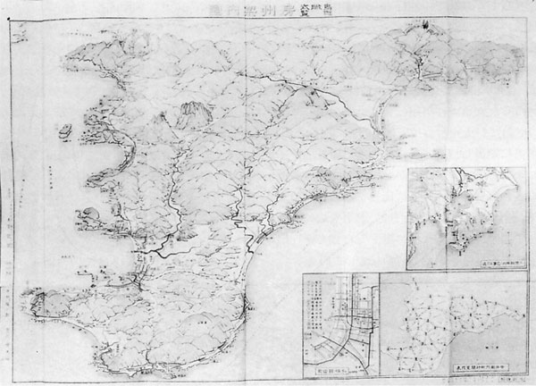 79.楽土社発行「鳥瞰式遊覧房州案内図」(大正12年)