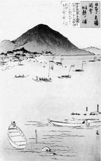 6.小林清親画「房州鏡ヶ浦」