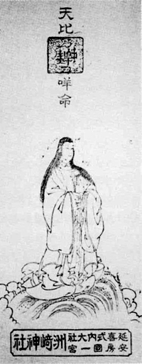 74．洲崎神社の御神影