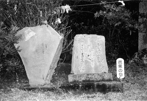 白浜町白浜野島崎．厳島神社の芭蕉句碑