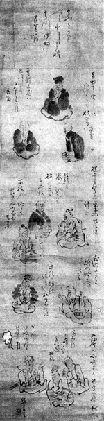 6.蕉門十哲図　　　石井祐輔氏蔵