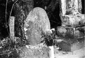 千倉町平磯.観養院の梅人塚 享和2年(1802)