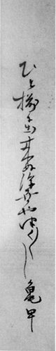 48.鈴木亀甲短冊 山口国男氏蔵