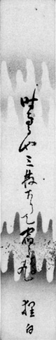 46.狸白短冊 安西明生氏蔵