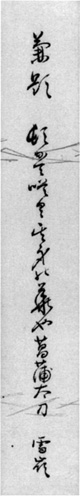 46．雪嶺短冊　　　安西明生氏蔵