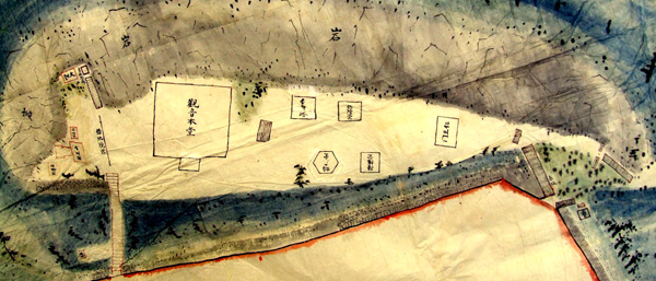 37.那古寺境内図(部分) 明治4年(1871)