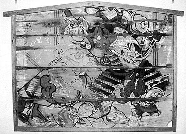 13.古今兄弟兵曽我草摺引図絵馬 享保10年(1725) 館山市指定文化財