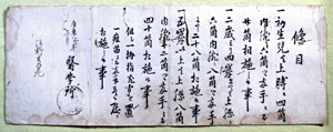 74.医学所種痘術条目(慶応3年) 沼野健氏蔵