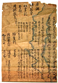 96.丹渓流相承之次第(医道系譜) 上野和子氏蔵