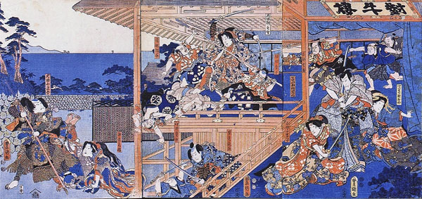 対牛楼　歌川豊国画