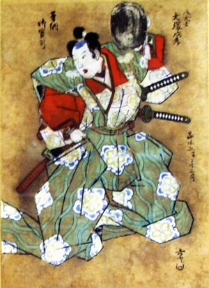山東京山画『犬塚信乃』<br /> 寒河江市・稲荷神社蔵