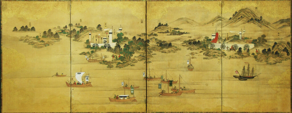 安房上総御固図屏風　嘉永6年（1853年）～嘉永7年