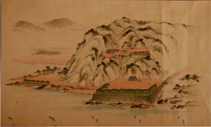 砲台縮図絵巻<竹岡台場> 安政4年(1857年)