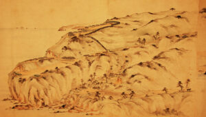 砲台縮図絵巻<大房台場> 安政4年(1857年)