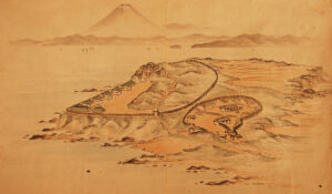 砲台縮図絵巻<洲崎台場> 安政4年(1857年)