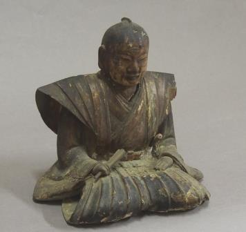 45.新井文山木像</br> 江戸時代後期　当館蔵