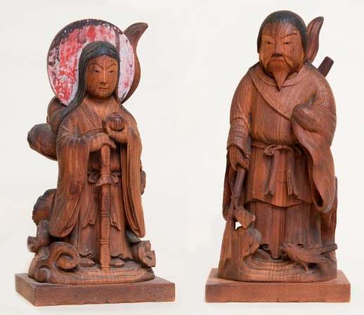83.後藤義光作「天照大神像」「伊弉諾尊像」</br> 明治29年（1896年）　当館蔵