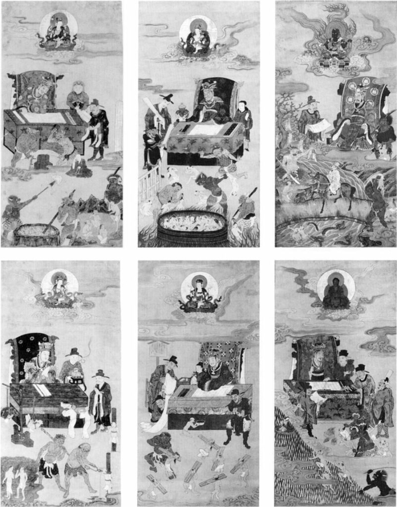 67　十王図（10のうち6）　　館山市上真倉　妙音院